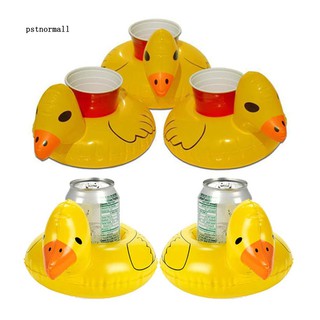 PST_Inflatable Floating Swimming Pool Classic Duck Shape with Drink Cup Holder