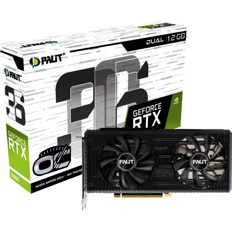 XẢ LỖ TỤT ĐỈNH 👍Card màn hình Palit RTX 3060 DUAL 12G-Qleaktek 3060