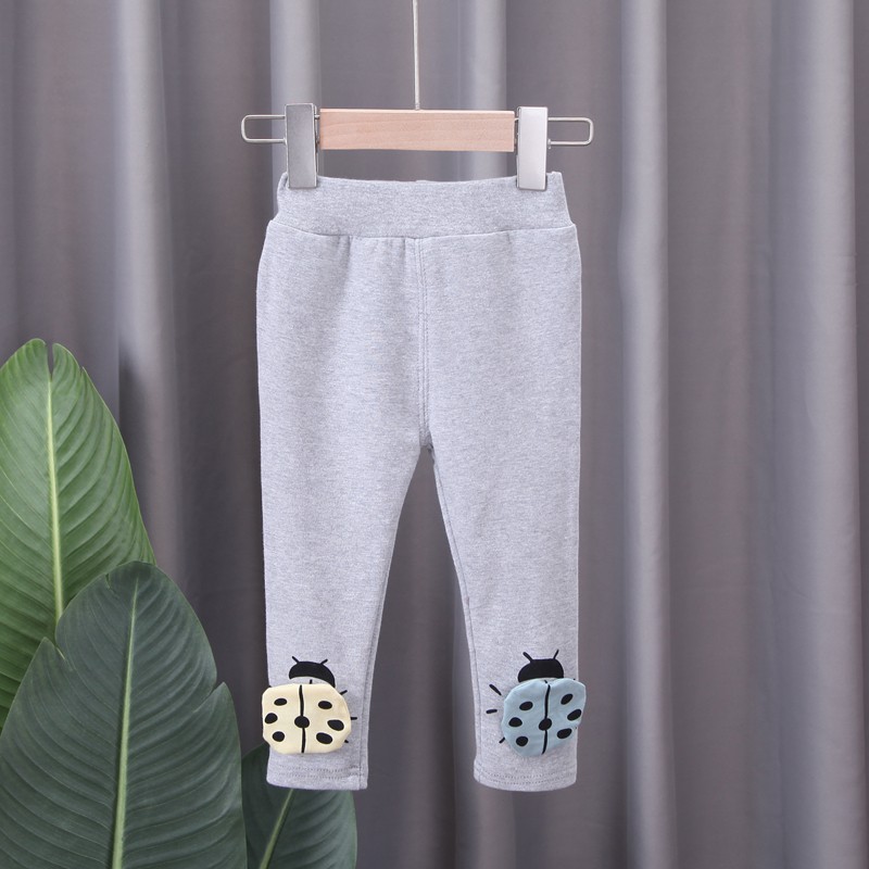 Quần legging phối họa tiết bọ rùa ngộ nghĩnh đáng yêu hợp thời trang cho bé gái