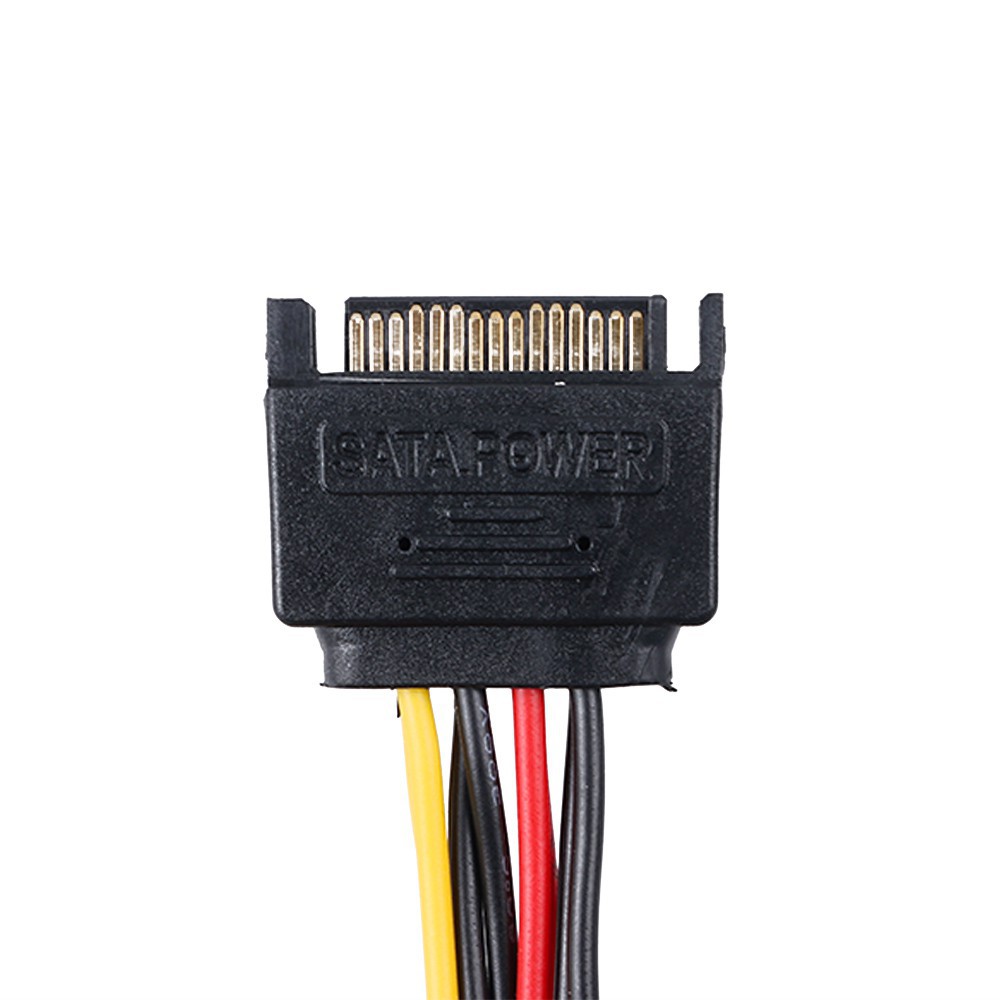 Dây cáp chia nguồn SATA từ 1 đầu đực sang 2 đầu cái