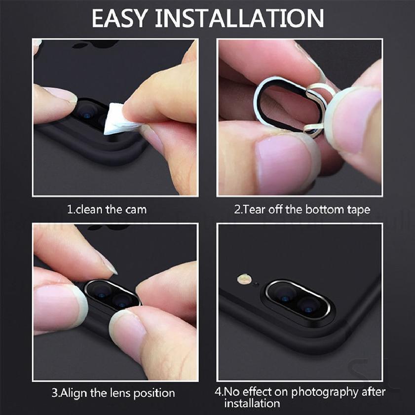 SL For iPhone X 7 8 Plus Rear Back Protector Camera Protective Lens Case Ring Cover