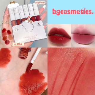 NEW CASA Long Lasting Liquid Matte Lip Gloss Setting Son môi không thấm nước Mỹ phẩm