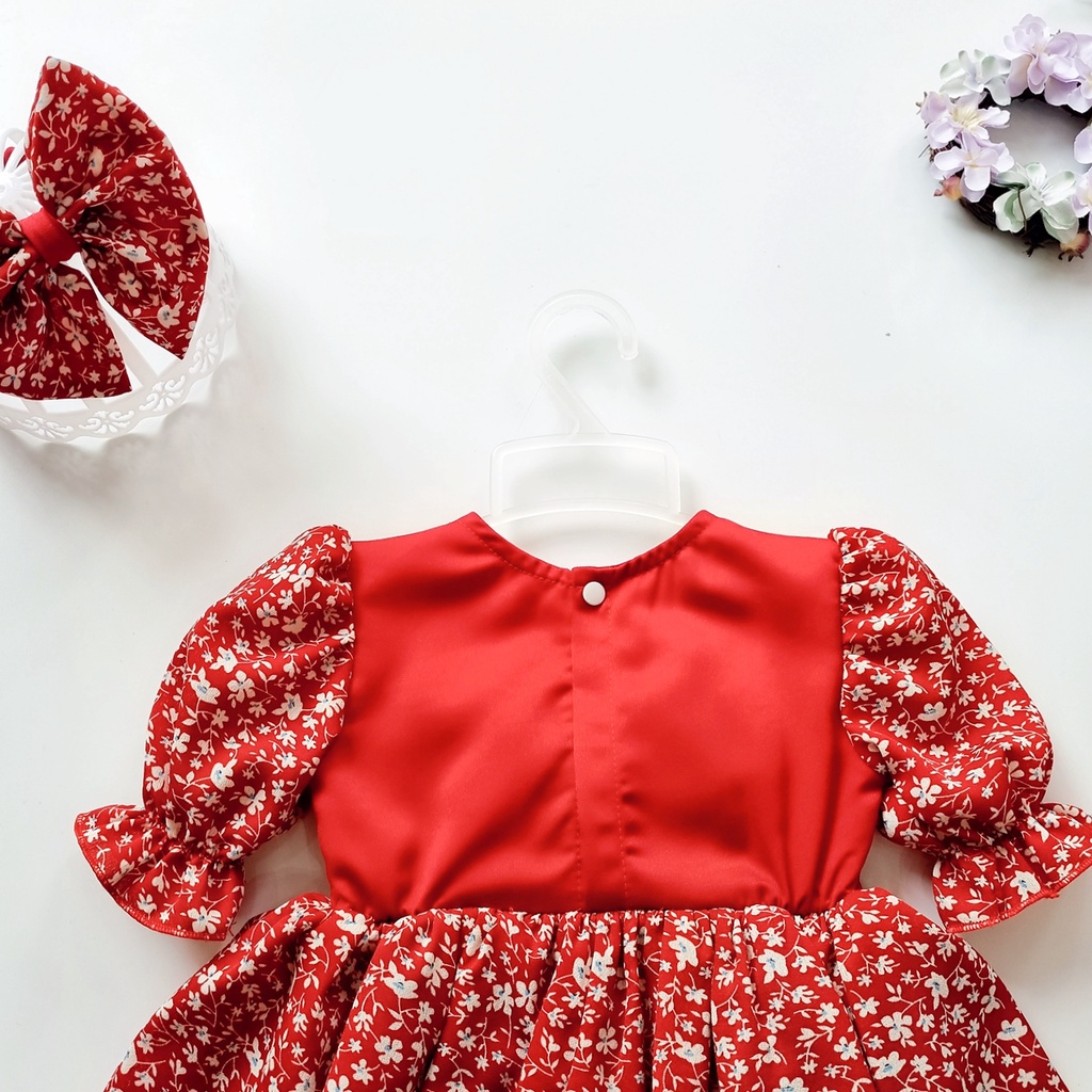 Bodysuit cho bé gái kèm mũ chất liệu cao cấp, Set body trẻ em hàng thiết kế, Bộ liền thân bé gái siêu sang, xịn Tết 2024