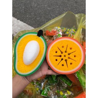 MÚT RỬA BÁT HÌNH HOA QUẢ MẪU MỚI