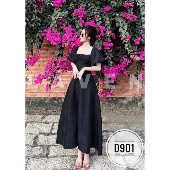 [ BIGSIZE ] Đầm maxi nút bọc cao cấp từ 55-90kg