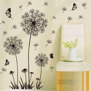 decal dán tường hoa bồ công anh