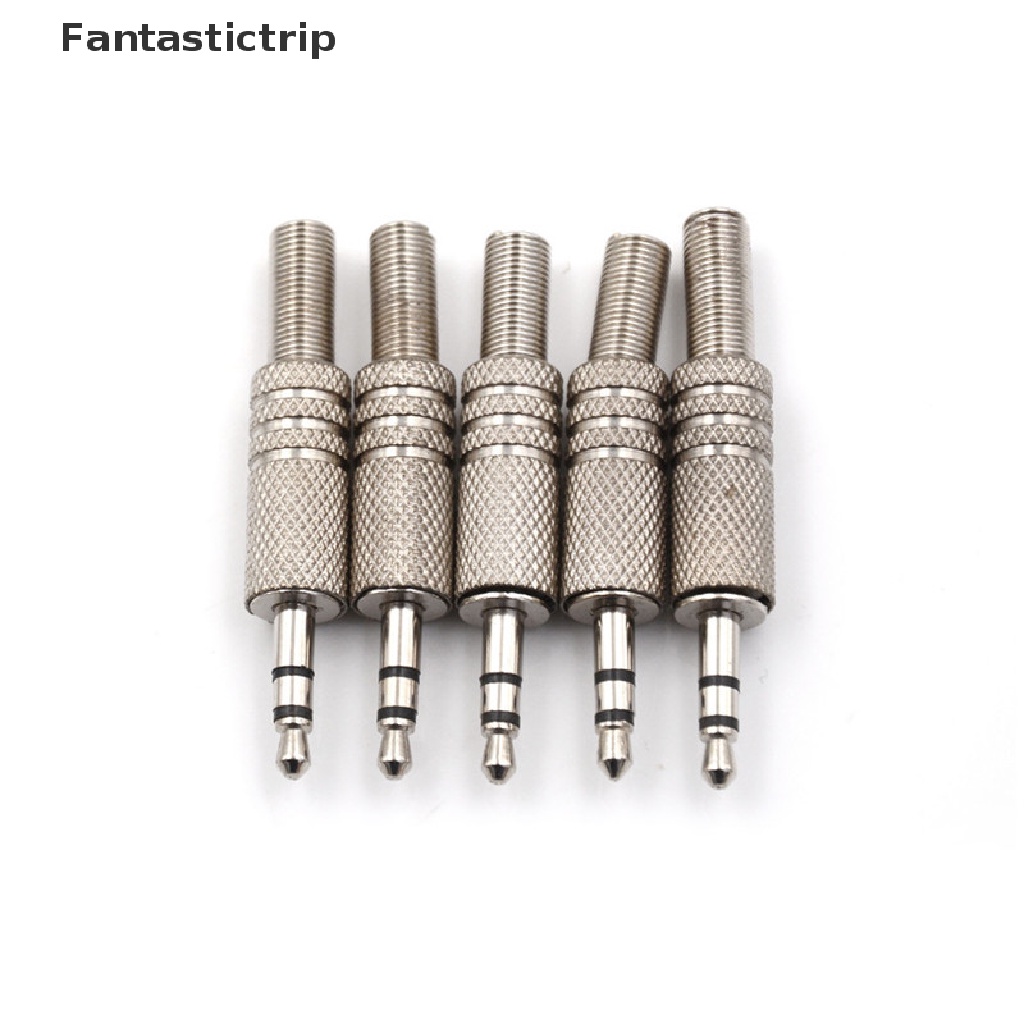 Set 5 Đầu Nối Jack Cắm Âm Thanh 3.5mm 3 Cực Chuyên Dụng