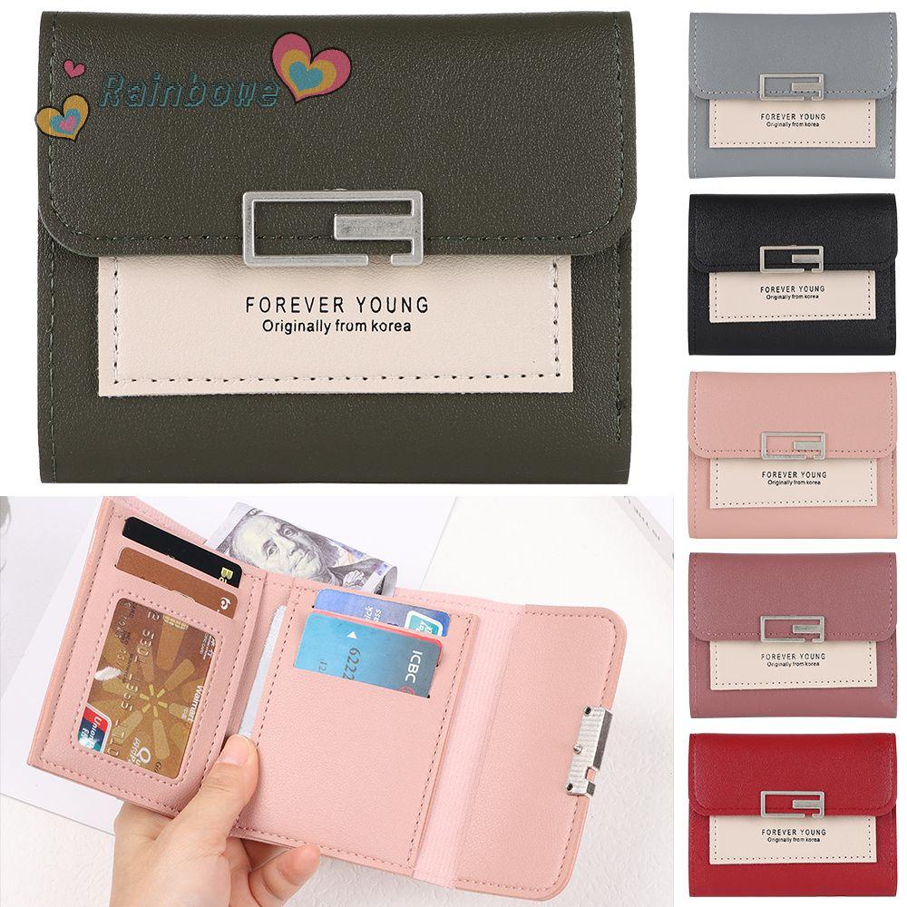 Ví Da PU Vuông Nhỏ Xinh Đựng Tiền Xu Cho Nữ