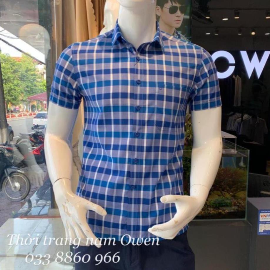 Sale Chính Hãng OWEN - Aó sơ mi ngắn tay Owen chất sợi tre 20577 hot 🌺 neww * ! $ % $ !