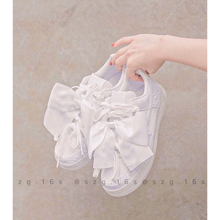 Giày thể thao AF trắng nơ (Fullbox phụ kiện)