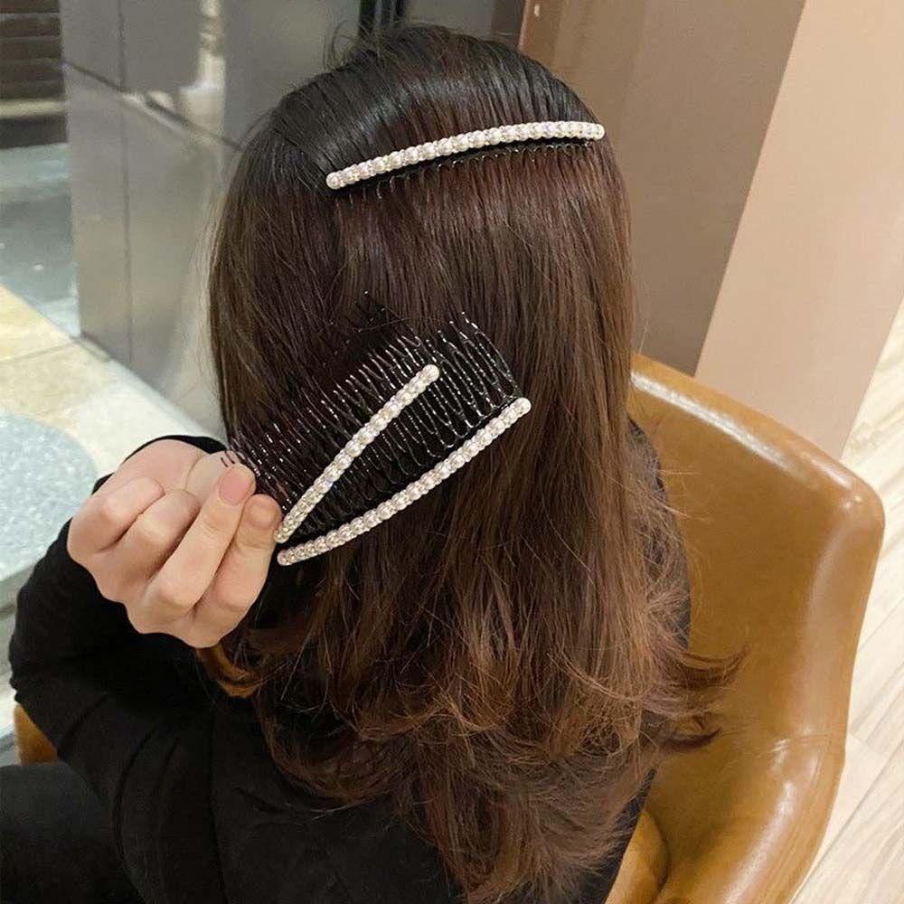 NICKOLAS Lược Cài Tóc Đuôi Ngựa Đính Đá Phong Cách Cổ Điển Cho Nữ