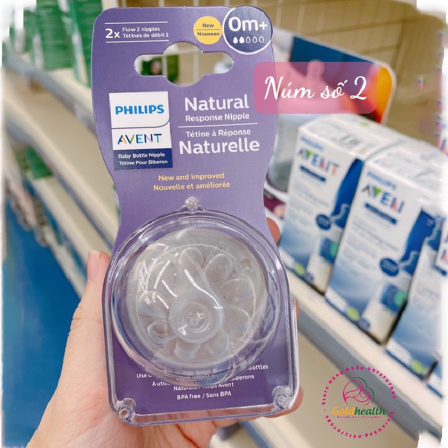 Núm Vú Thay Mô Phỏng Tự Nhiên Philips Avent 6M+
