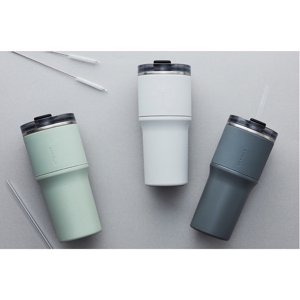 Bình giữ nhiệt Lock&Lock Metro Drive 650ml 3 màu sang trọng kèm ống hút LHC4277S - BABYHOPSG