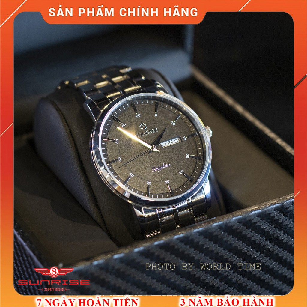 Đồng Hồ Nam Sunrise DM1216SWA - 002 [ Chính Hãng Full Box ] Sapphire Chống Xước , Chống Nước | BigBuy360 - bigbuy360.vn