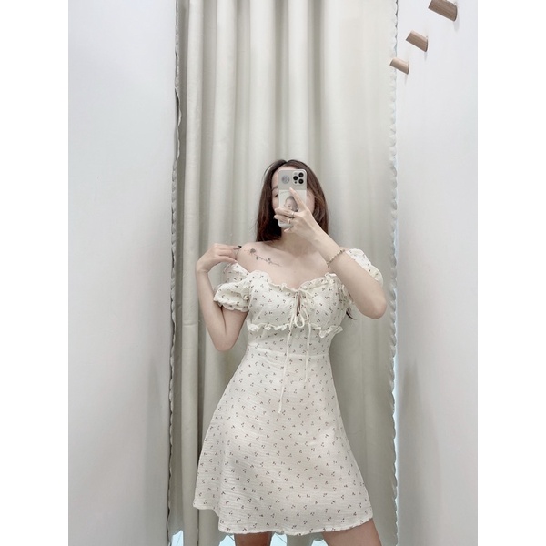 Đầm cherry nơ ngực  🍒🍒🍒