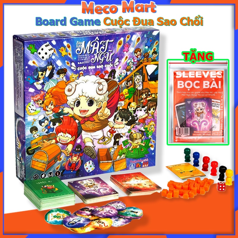 Board Game Cuộc Đua Sao Chổi 2022- Lớp học Mật Ngữ, Bộ Trò Chơi Cực HOT Đối với các bạn lứa tuổi học sinh.