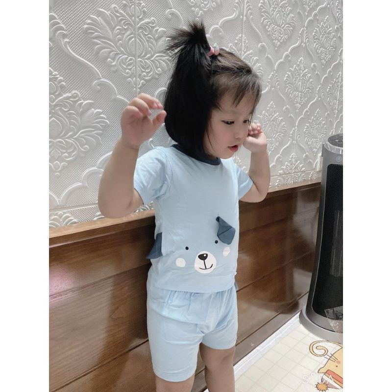 ♡Freeship♡ Bộ Thun Lạnh Bún Thú Tai 3D K.woo xuất Hàn cho bé 6-18kg ○ Beyeu2324 shop ○