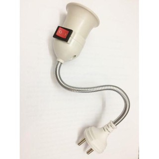 Phích cắm lò xo có công tắc đui đèn E27