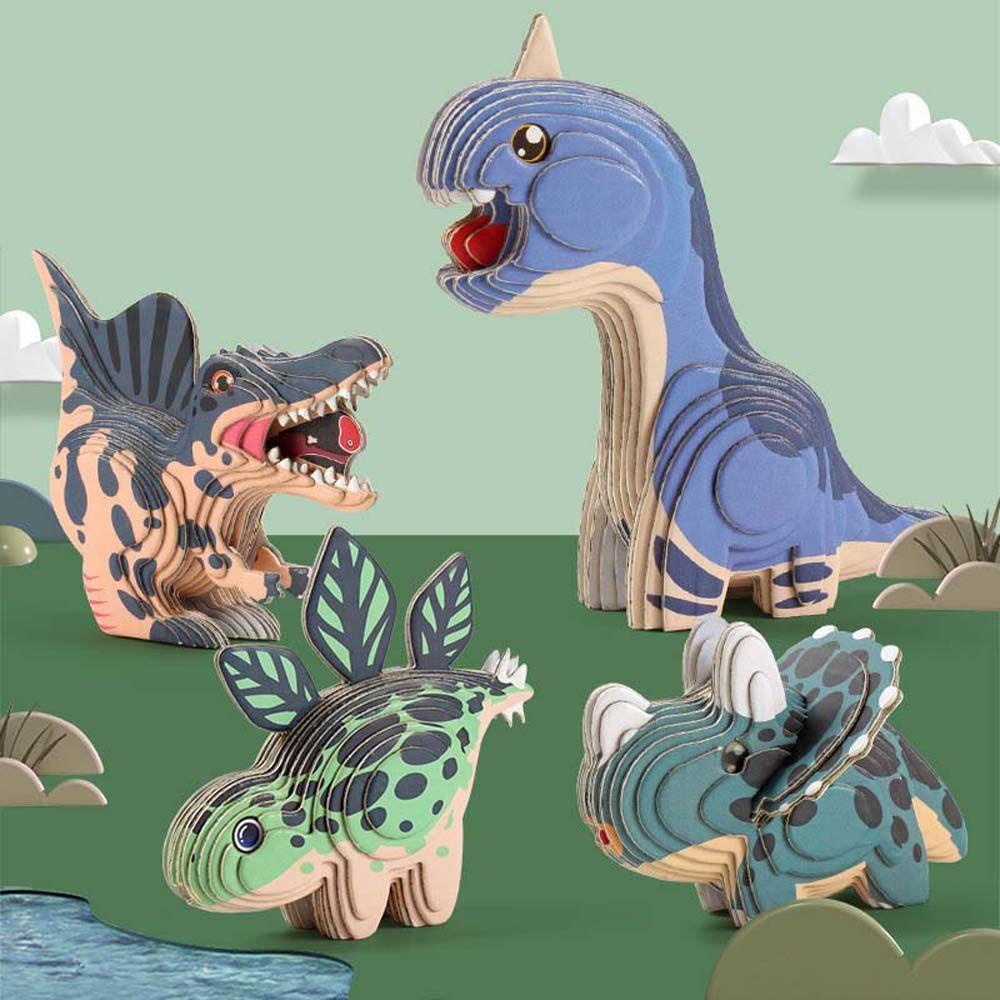 Mô Hình Đồ Chơi Lắp Ráp Khủng Long 3D Bằng Giấy Thủ Công Sáng Tạo Dành Cho Trẻ Em Và Người Lớn REBUY1