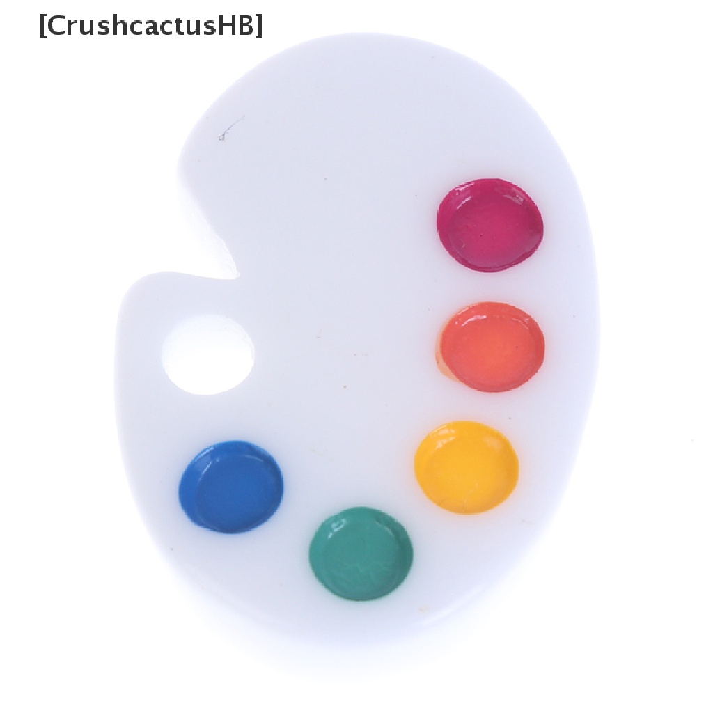[CrushcactusHB] 1 Bảng Pha Màu Mini Tỉ Lệ 1: 12 Trang Trí Nội Thất Nhà Búp Bê