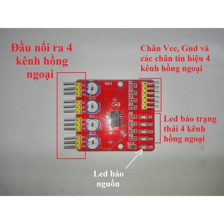 Module hồng ngoại 4 kênh (vật cản)