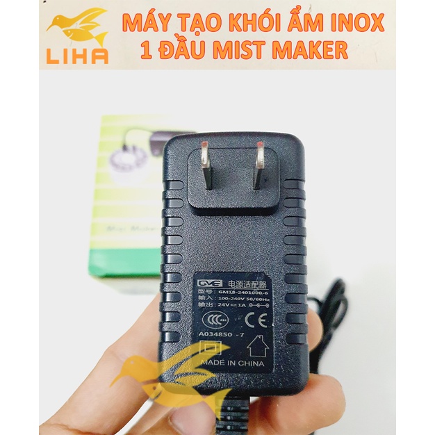 Máy Tạo Khói Ẩm Inox Mist Maker Cho Bể Cá, Hòn Non Bộ, Hồ Cá Bán Cạn