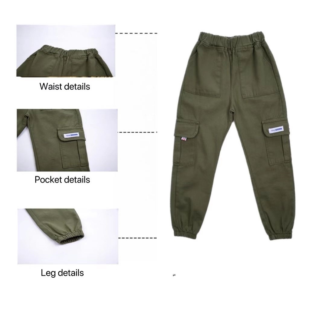 Quần Jogger Denim 4 Túi Thời Trang Mới Cho Bé Trai 3-12 Tuổi