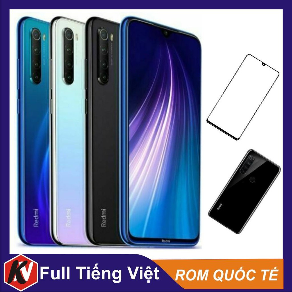 Điên thoại Xiaomi Redmi Note 8 4/64GB, 6/64GB, 6/128GB ( Full Tiếng Việt) + Ốp Lưng + Cường lực - Hàng Nhập Khẩu