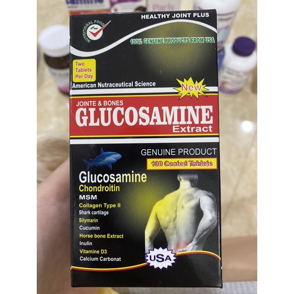 Viên uống Glucosamine 2400mg tốt cho xương khớp nhập khẩu chính hãng Mỹ