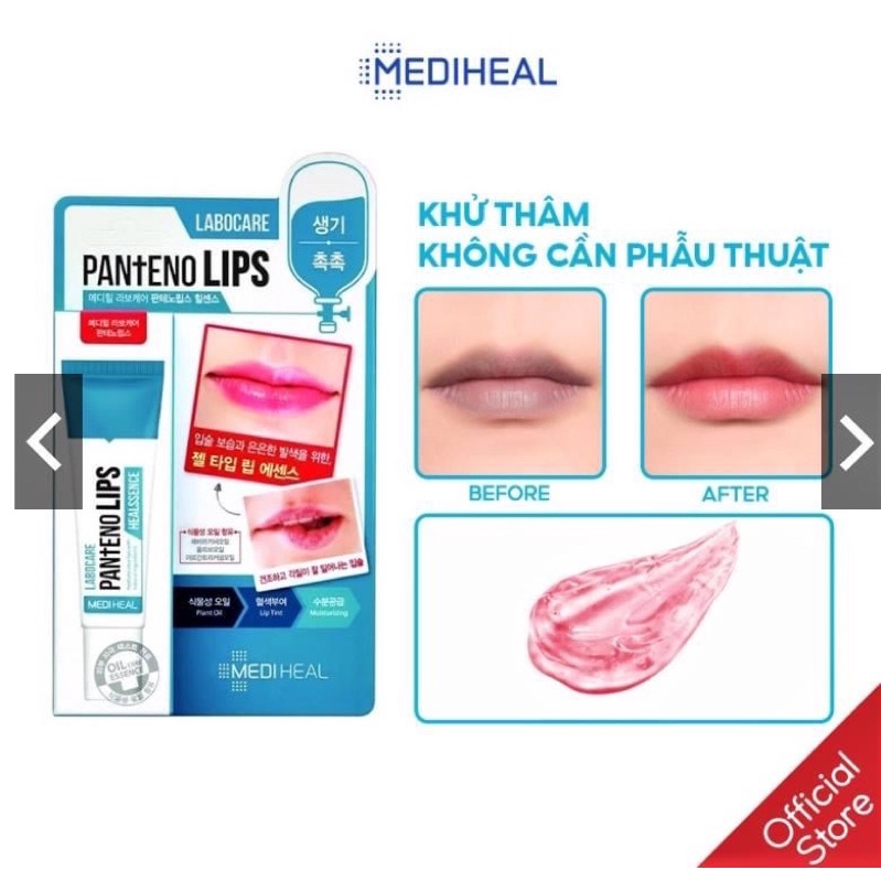 [Chính Hãng]Son Dưỡng Môi Ngày Đêm  Mediheal Labocare Pantenolips Healssence 10ml