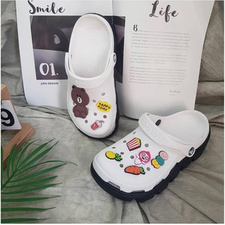 Dép sục Cá Sấu thời trang nam/nữ tặng 8 jibbitz 2D