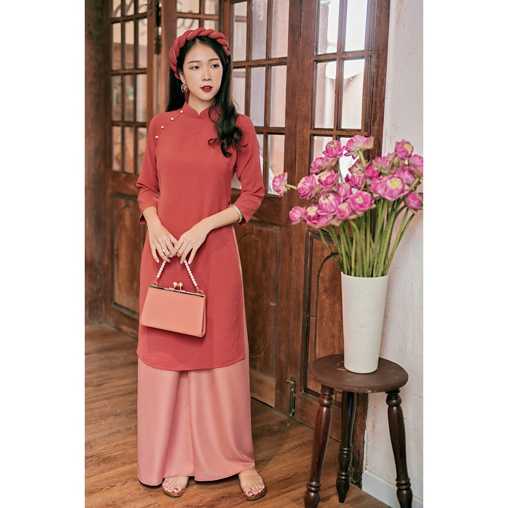 Sumire Store Túi xách nắp vặn hạt tròn
