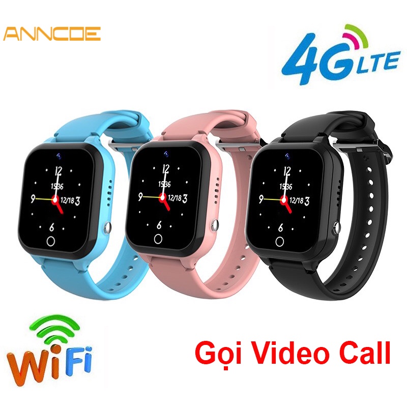 Đồng hồ thông minh trẻ em ANNCOE AC4G Gọi Video Call - Định Vị LBS+Wifi - Phiên Bản mới 8/2022