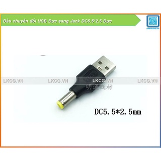 [FreeShip] Đầu chuyển đổi USB Đực sang Jack DC5.5*2.5 Đực