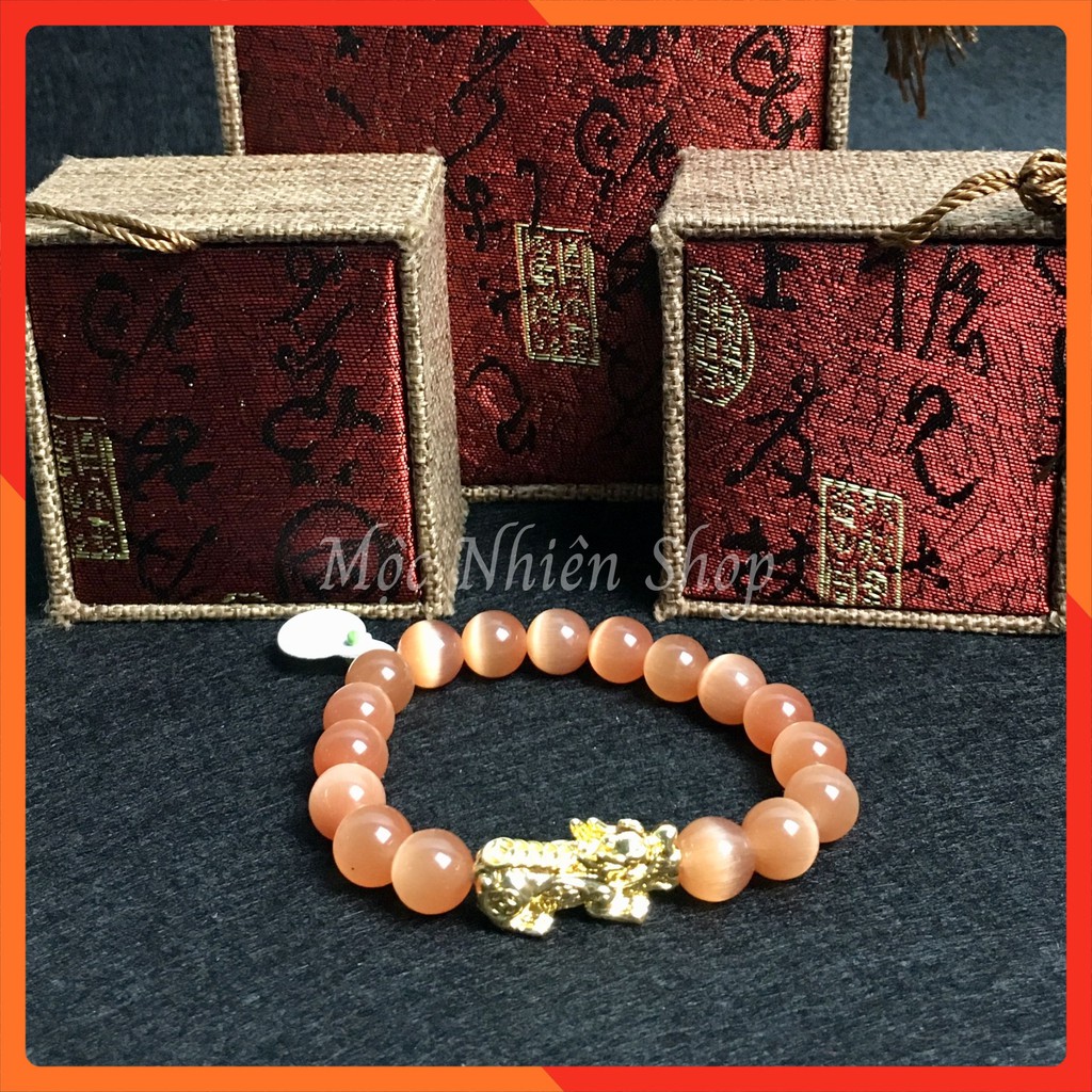 Vòng Tay Đá Mắt Mèo - size 8mm | BigBuy360 - bigbuy360.vn