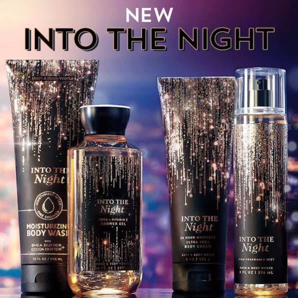 Bộ sưu tâp Xịt thơm Bath and Body Works - Into the Night  - 3WICK STORE