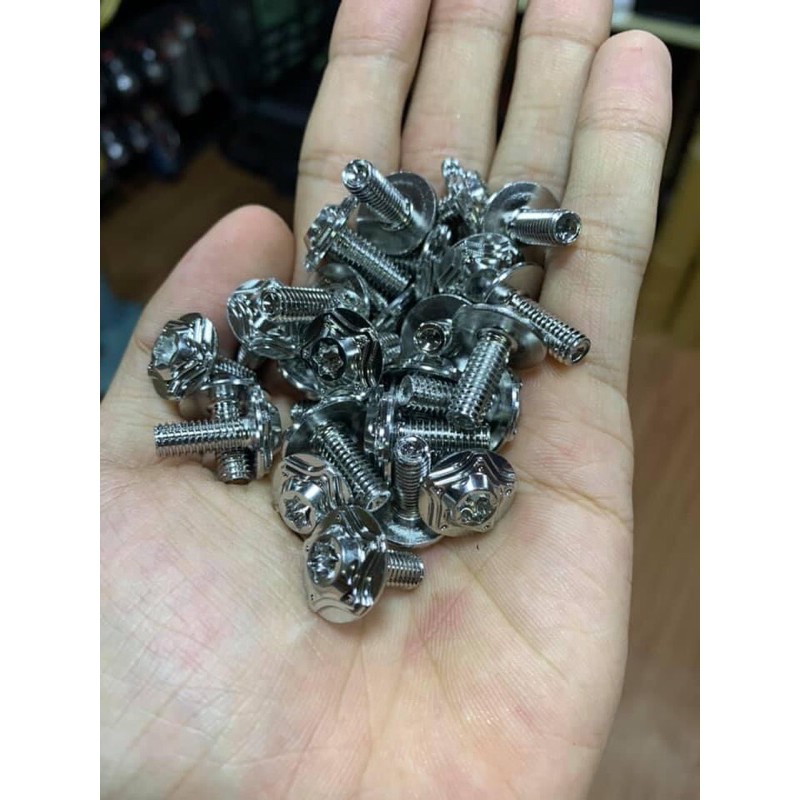 Ốc áo Salaya inox 6li 15,20 gắn các chi tiết trên xe | BigBuy360 - bigbuy360.vn