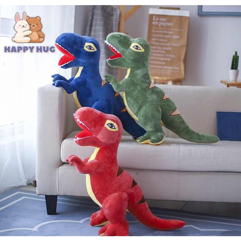 Gấu bông khủng long nhồi bông vỏ nhung cao cấp Size mini đến size 30/40/45/55cm, thú nhồi bông cho bé - Happy Hug