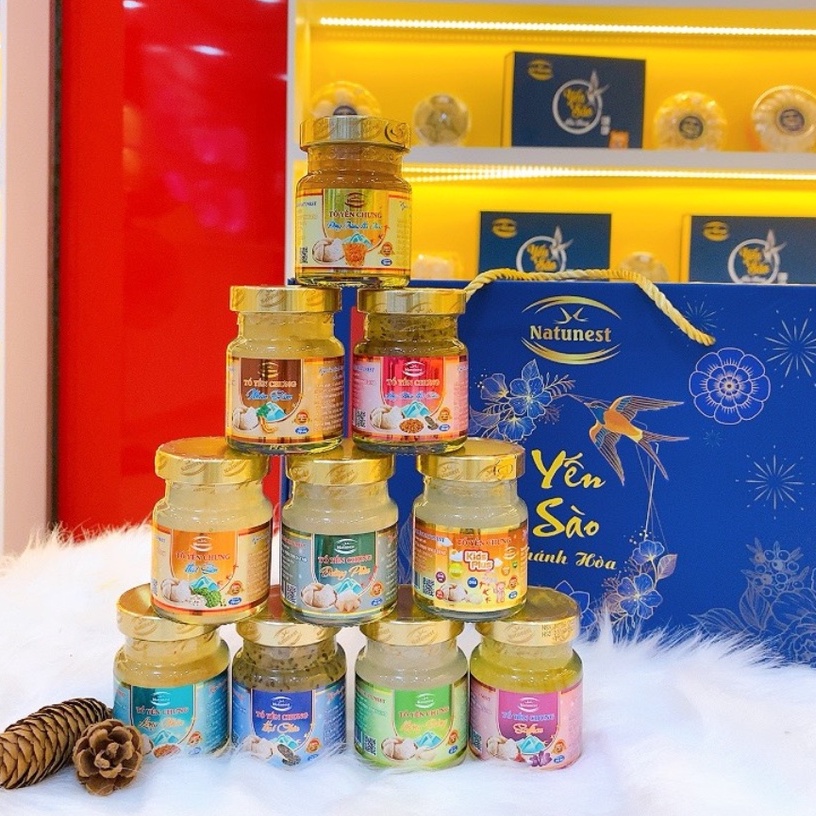 Tổ Yến Sào NATUNEST Khánh Hòa Chưng sẵn Hàm lượng 30%Yến nguyên chất cao cấp dinh dưỡng cho trẻ Manlata
