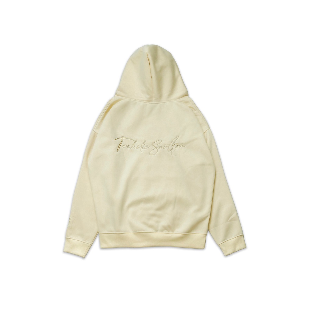 Áo Hoodie Unisex Nam Nữ Thêu Logo TeeHolic Màu Kem - THS | BigBuy360 - bigbuy360.vn