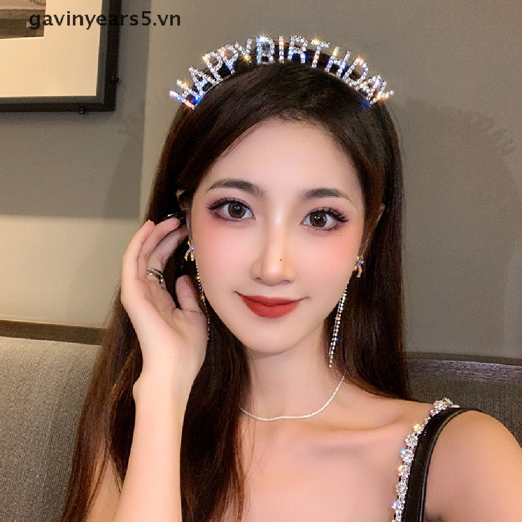 Băng Đô Chữ Happy Birthday Phong Cách Âu Mỹ Thời Trang Cho Nữ