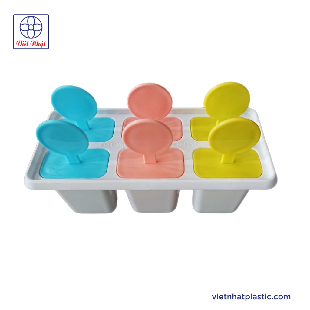 Khuôn làm kem 6 que nhựa Việt nhật an toàn cho bé