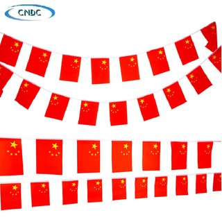 Dây cờ nước Trung Quốc (quốc kỳ Trung Quốc - China) - dài 6,5m (20 lá cờ KT 21x14cm)