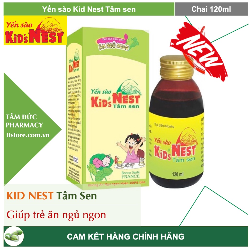 Yến sào KIDNEST tâm sen giúp bé ăn ngon, ngủ ngon [kids nest / kid's net / kidsnest / kid's nest]