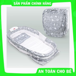 Nôi gấp ngủ chung giường ibaby có nhạc ru ngủ cho bé. Vkid Store