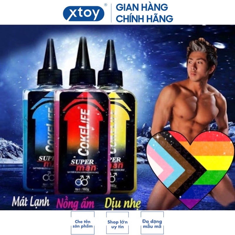 Gel Bôi Trơn Cokelife Giảm Đau Cho Gay - 85ml - 3 Màu Băng , Lửa ,Trung Tính