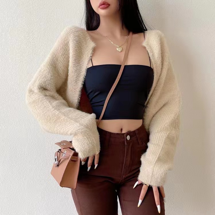 Áo Khoác Cardigan Dệt Kim Dáng Rộng Thời Trang Dành Cho Nữ