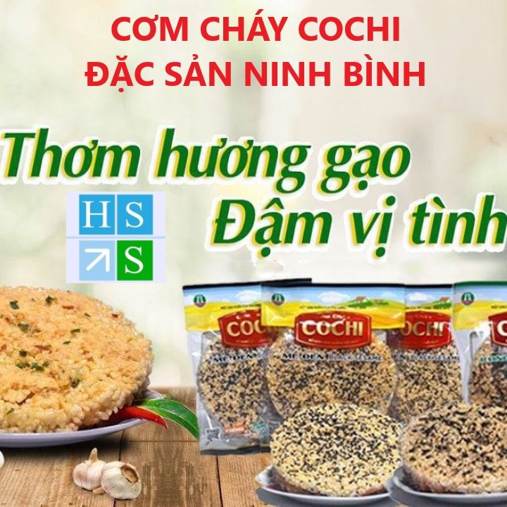 (Ăn vặt NGON) Cơm cháy COCHI 65g (Tùy chọn vị Chà bông, Mè đen hoặc Rong biển) Đặc sản cơm cháy Ninh Bình - NPP HS Shop