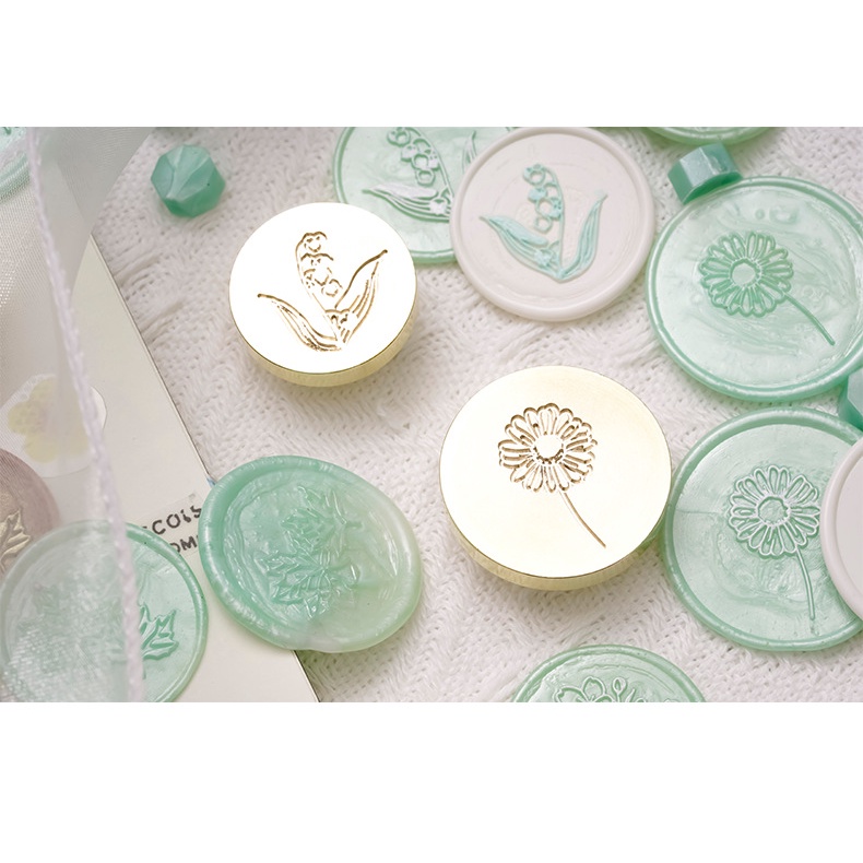 Con Dấu Đóng Sáp Niêm Phong Thiệp Mời Đám Cưới Hình Cây Sự Sống Kiểu Retro