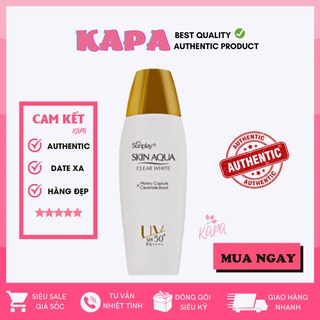 Kem Chống nắng dưỡng da trắng mịn tối ưu SUNPLAY SKIN AQUA CLEAR WHIT (SPF 50+,PA++++) [Mới] . chuẩn